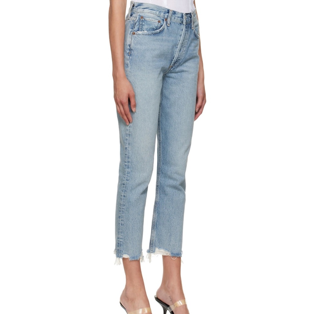 AGOLDE Riley High Rise Straight Crop Jeans - Picture 2 of 12